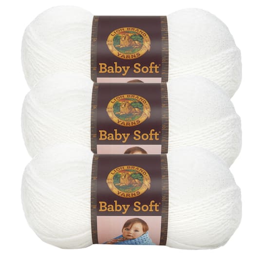 3 Pack Lion Brand® Baby Soft® Variegates Yarn